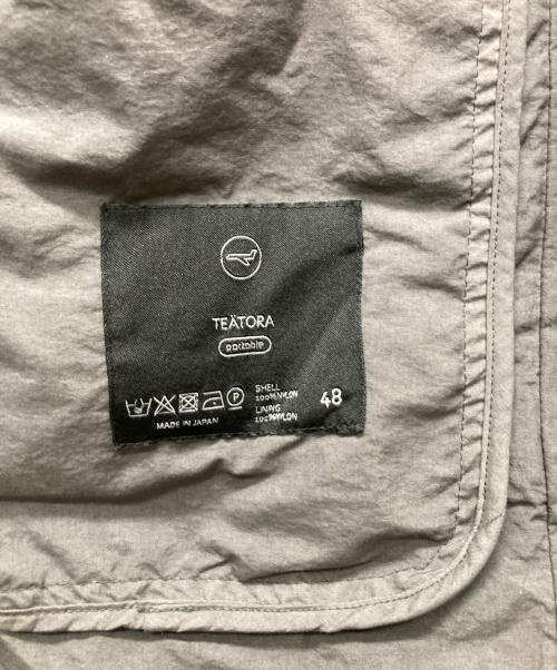 teatora（テアトラ）teatora (テアトラ) DEVICE COAT PACKABLE グレー サイズ:48の古着・服飾アイテム