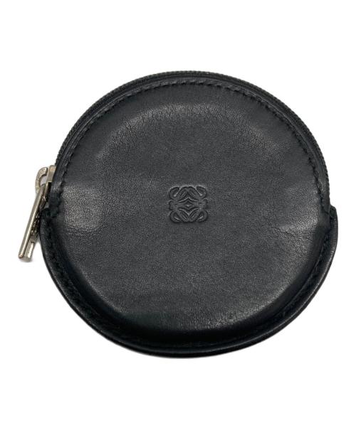 LOEWE（ロエベ）LOEWE (ロエベ) 円形レザーコインケース ブラックの古着・服飾アイテム
