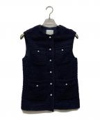 ANAYIアナイ）の古着「ミツイードポケットジレベスト/102217-10-040」｜ネイビー