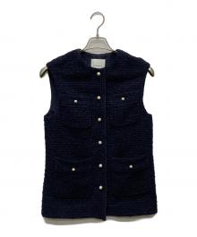 ANAYI（アナイ）の古着「ミツイードポケットジレベスト/102217-10-040」｜ネイビー