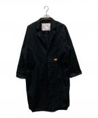 NATAL DESIGNネイタルデザイン）の古着「SHOP COAT BIG GAUZE」｜ブラック