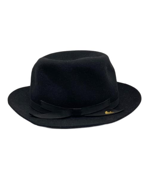 BORSALINO（ボルサリーノ）BORSALINO (ボルサリーノ) ラビットファーハット ブラック サイズ:58cmの古着・服飾アイテム