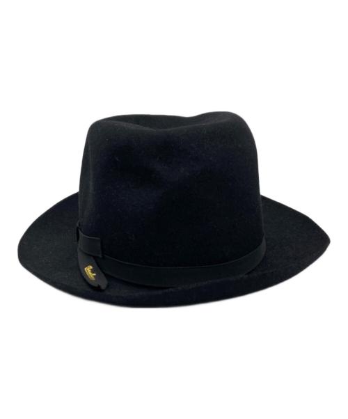 BORSALINO（ボルサリーノ）BORSALINO (ボルサリーノ) ラビットファーハット ブラック サイズ:58cmの古着・服飾アイテム