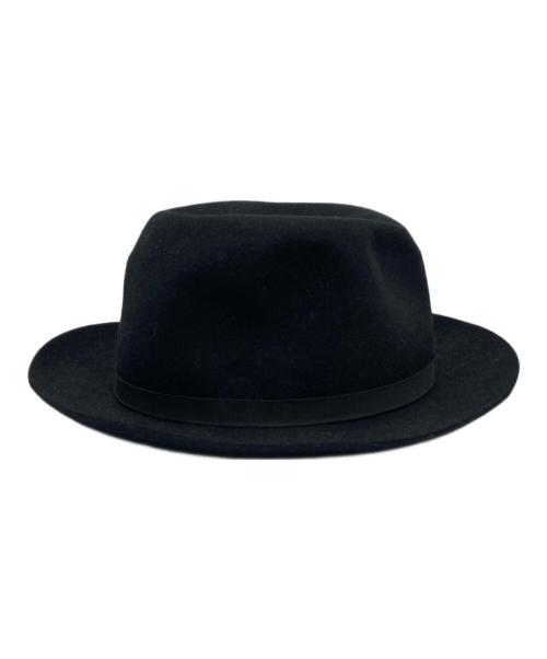 BORSALINO（ボルサリーノ）BORSALINO (ボルサリーノ) ラビットファーハット ブラック サイズ:58cmの古着・服飾アイテム