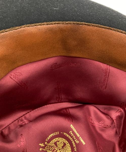 BORSALINO（ボルサリーノ）BORSALINO (ボルサリーノ) ラビットファーハット ブラック サイズ:58cmの古着・服飾アイテム