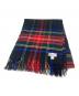 JOHNSTONS OF ELGIN（ジョンストンズオブエルガン）の古着「カシミヤチェック大判ストール」｜ブラック×レッド