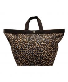 Herve Chapelier（エルベシャプリエ）の古着「パンサー舟形トートバッグ（Lサイズ）/725F」｜ベージュ