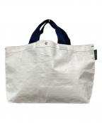 Herve Chapelierエルベシャプリエ）の古着「マルシェバッグM/2012PP」｜ホワイト×ネイビー
