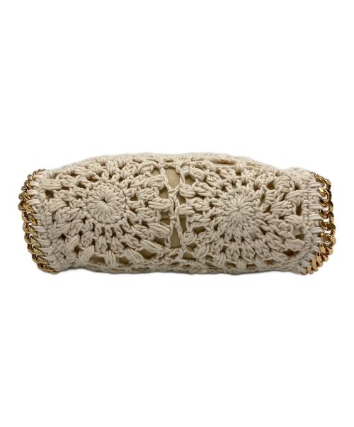 STELLA McCARTNEY（ステラマッカートニー）STELLA McCARTNEY (ステラマッカートニー) ファラベラコットンクロシェタイニートートバッグ アイボリー×ゴールドの古着・服飾アイテム