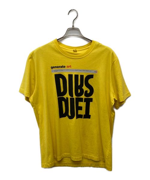 doublet（ダブレット）doublet (ダブレット) LOGO T-SHIRT イエロー サイズ:Mの古着・服飾アイテム