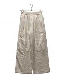 IENA（イエナ）の古着「ダブルサテンイージーパンツ/25030900019130」｜アイボリー