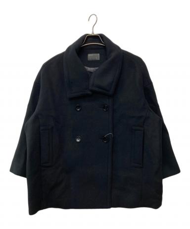 未使用 Noble ノーブル　スタンドカラーオーバーコート ブルー 2023AW noble スタンドカラーオーバーコート ブルー - メルカリ
