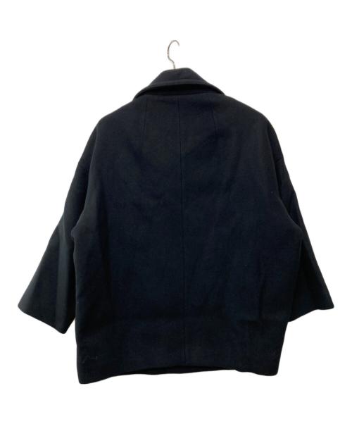 Noble（ノーブル）Noble (ノーブル) スタンドカラーオーバーコート ブラック サイズ:F 未使用品の古着・服飾アイテム