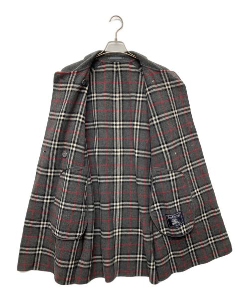 Burberry's（バーバリー）Burberry's (バーバリーズ) 金釦カシミヤ混ウールコート グレー サイズ:38の古着・服飾アイテム