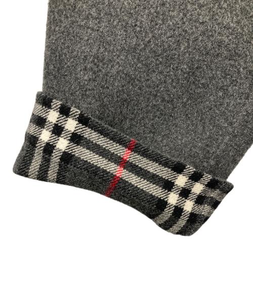 Burberry's（バーバリー）Burberry's (バーバリーズ) 金釦カシミヤ混ウールコート グレー サイズ:38の古着・服飾アイテム