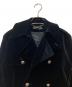 中古・古着 RALPH LAUREN BlackLabel (ラルフローレンブラックレーベル) ベロアダブルコート ブラック サイズ:M：15000円