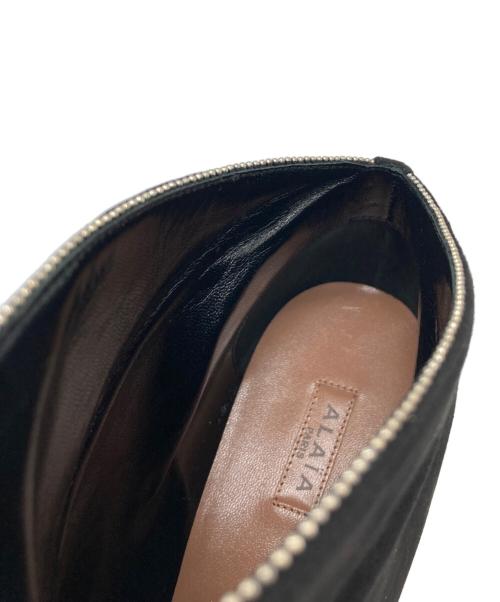 ALAIA（アライア）ALAIA (アライア) スウェードショートブーツ ブラック サイズ:361/2の古着・服飾アイテム