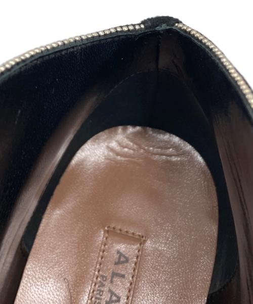 ALAIA（アライア）ALAIA (アライア) スウェードショートブーツ ブラック サイズ:361/2の古着・服飾アイテム