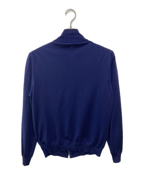 Zanone（ザノーネ）Zanone (ザノーネ) ジップアップニット ネイビー サイズ:48の古着・服飾アイテム