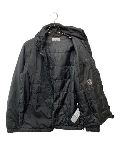 STONE ISLAND（ストーンアイランド）STONE ISLAND (ストーンアイランド) ガーメントダイナイロンプリマロフトスタンドカラーブルゾン ブラック サイズ:Ｍの古着・服飾アイテム