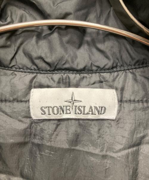 STONE ISLAND（ストーンアイランド）STONE ISLAND (ストーンアイランド) ガーメントダイナイロンプリマロフトスタンドカラーブルゾン ブラック サイズ:Ｍの古着・服飾アイテム