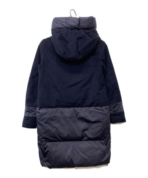 DUNO（デュノ）DUNO (デュノ) HARUKO フードロングダウンジャケット ネイビー サイズ:40の古着・服飾アイテム