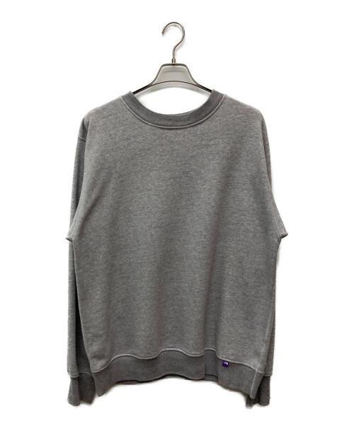 THE NORTHFACE PURPLELABEL（ザ・ノースフェイス パープルレーベル）THE NORTHFACE PURPLELABEL (ザ・ノースフェイス パープルレーベル) Field Crewneck Sweatshirt/NT6350N グレー サイズ:Ｌの古着・服飾アイテム