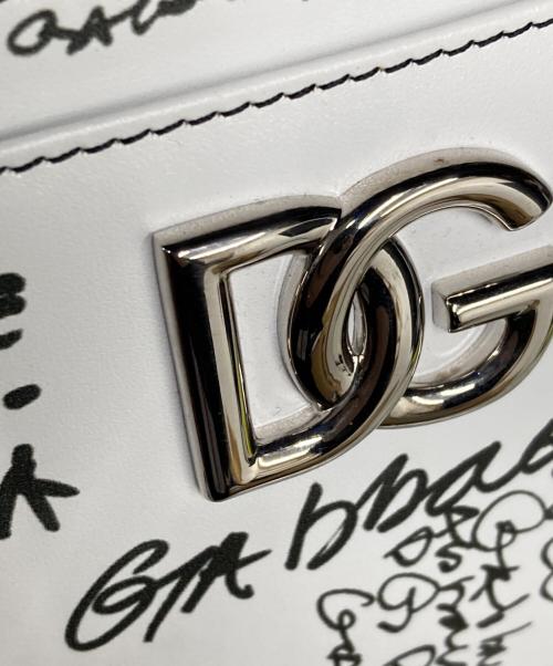 DOLCE & GABBANA（ドルチェ＆ガッバーナ）DOLCE & GABBANA (ドルチェ＆ガッバーナ) グラフィックウォレット ホワイトの古着・服飾アイテム