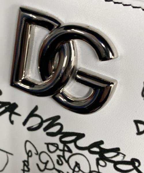 DOLCE & GABBANA（ドルチェ＆ガッバーナ）DOLCE & GABBANA (ドルチェ＆ガッバーナ) グラフィックウォレット ホワイトの古着・服飾アイテム