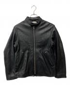 BEAUTY&YOUTHビューティーアンドユース）の古着「シープレザー シングル ライダース ジャケット」｜ブラック