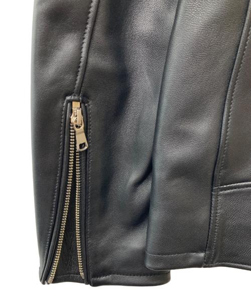 BEAUTY&YOUTH（ビューティーアンドユース）BEAUTY&YOUTH (ビューティーアンドユース) シープレザー シングル ライダース ジャケット ブラック サイズ:Mの古着・服飾アイテム