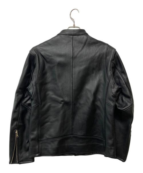 BEAUTY&YOUTH（ビューティーアンドユース）BEAUTY&YOUTH (ビューティーアンドユース) シープレザー シングル ライダース ジャケット ブラック サイズ:Mの古着・服飾アイテム