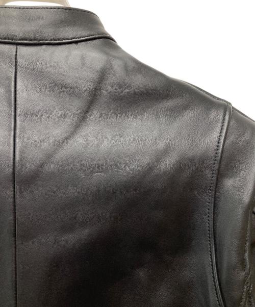 BEAUTY&YOUTH（ビューティーアンドユース）BEAUTY&YOUTH (ビューティーアンドユース) シープレザー シングル ライダース ジャケット ブラック サイズ:Mの古着・服飾アイテム