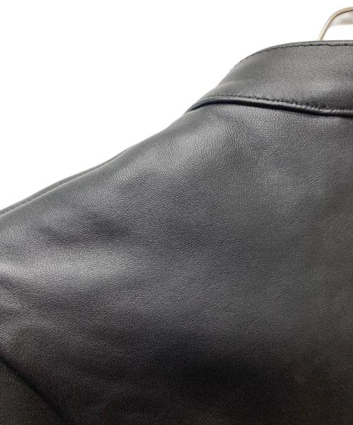 BEAUTY&YOUTH（ビューティーアンドユース）BEAUTY&YOUTH (ビューティーアンドユース) シープレザー シングル ライダース ジャケット ブラック サイズ:Mの古着・服飾アイテム