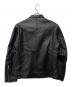 BEAUTY&YOUTH (ビューティーアンドユース) シープレザー シングル ライダース ジャケット ブラック サイズ:M：15000円