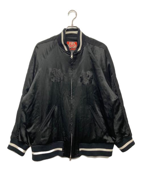 s'yte（サイト）s'yte (サイト) 23SS POLYESTER GABARDINE / ACETATE SATIN RAGLAN SLEEVE スカジャン ブラック サイズ:3の古着・服飾アイテム