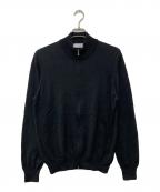 GRAN SASSOグランサッソ）の古着「ジップアップニット」｜ブラック
