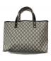 GUCCI (グッチ) GGスプリーム シェリーライン トートバッグ ベージュ×ネイビー：50000円