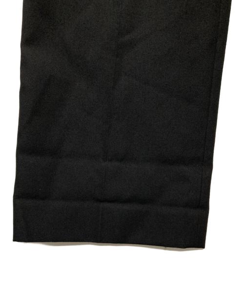 MARGARET HOWELL（マーガレットハウエル）MARGARET HOWELL (マーガレットハウエル) WOOL GABARDINE TROUSERS ブラック サイズ:2の古着・服飾アイテム