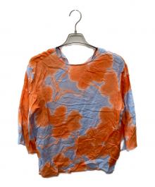 marimekko（マリメッコ）の古着「OAJA KETUNLEIPA ブラウス」｜オレンジ