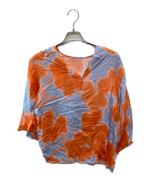 marimekko（マリメッコ）marimekko (マリメッコ) OAJA KETUNLEIPA ブラウス オレンジ サイズ:Ｓの古着・服飾アイテム