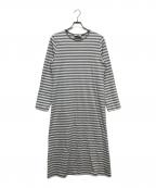 marimekkoマリメッコ）の古着「RUSKO TASARAITA LIGHT ワンピース」｜グレー