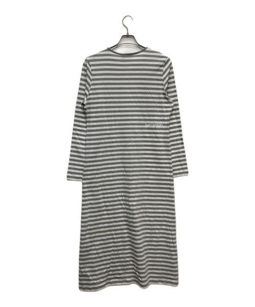 marimekko（マリメッコ）marimekko (マリメッコ) RUSKO TASARAITA LIGHT ワンピース グレー サイズ:Ｓの古着・服飾アイテム