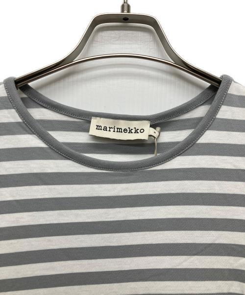 marimekko（マリメッコ）marimekko (マリメッコ) RUSKO TASARAITA LIGHT ワンピース グレー サイズ:Ｓの古着・服飾アイテム