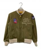BUZZ RICKSON'S×PEANUTSバズリクソンズ×ピーナッツ）の古着「SNOOPY TOUR JACKET/BR13779」｜オリーブ