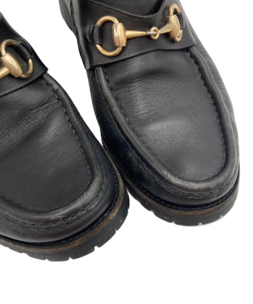 GUCCI（グッチ）GUCCI (グッチ) ホースビットチャッカーブーツ/0067 114 ブラック サイズ:411/2の古着・服飾アイテム