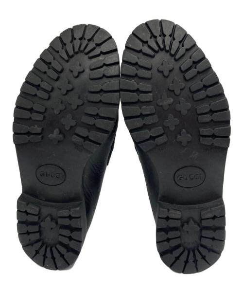 GUCCI（グッチ）GUCCI (グッチ) ホースビットチャッカーブーツ/0067 114 ブラック サイズ:411/2の古着・服飾アイテム