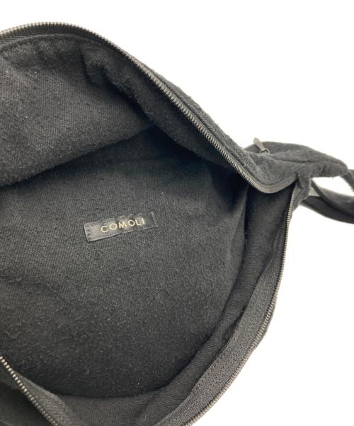 COMOLI（コモリ）COMOLI (コモリ) シルクネップ ウエストバッグ ブラックの古着・服飾アイテム