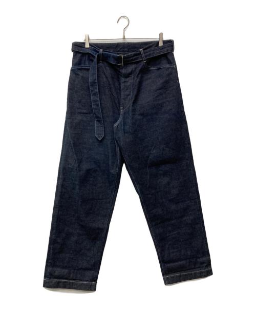 BLURHMS（ブラームス）blurhms (ブラームス) 12.9oz Denim Long Belted Pants/BHS22F013 インディゴ サイズ:4の古着・服飾アイテム