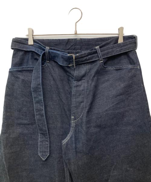 BLURHMS（ブラームス）blurhms (ブラームス) 12.9oz Denim Long Belted Pants/BHS22F013 インディゴ サイズ:4の古着・服飾アイテム